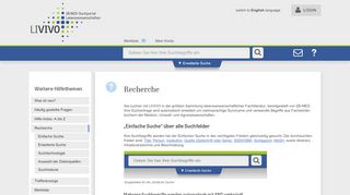 
                            8. LIVIVO - Hilfe - Recherche