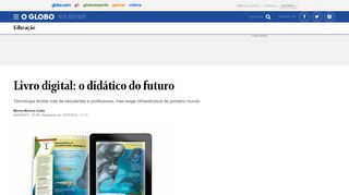 
                            13. Livro digital: o didático do futuro - Jornal O Globo