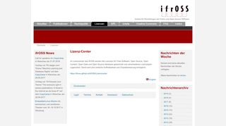 
                            4. Lizenz-Center | ifrOSS