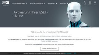 
                            2. Lizenzaktivierung online | ESET | ESET