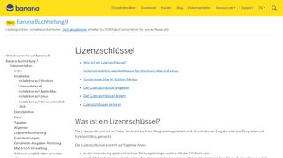 
                            3. Lizenzschlüssel | Banana Buchhaltung 7