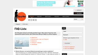 
                            8. LizzyNet.de - FAQ-Liste
