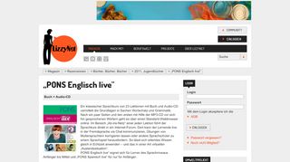 
                            8. LizzyNet.de - „PONS Englisch live