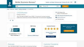 
                            10. LJ Construction | Better Business Bureau® Profile