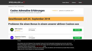 
                            4. ll▷ Casino Adrenaline Erfahrungen | 450€ Bonus | Februar 2019