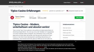 
                            10. ll▷ Tipico Online Casino 200€ Bonus | Februar 2019 - Spielhallen.com