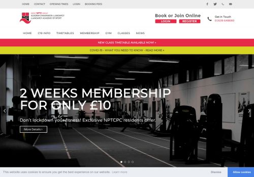 
                            10. Llandarcy Academy of Sport – Adult & Junior Gym Membership in ...