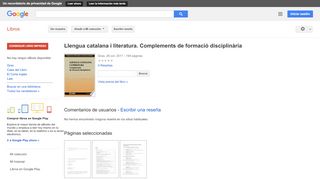 
                            8. Llengua catalana i literatura. Complements de formació disciplinària - Resultado de la Búsqueda de libros de Google