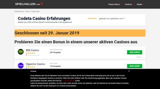 
                            3. lll▷ Codeta Casino Erfahrungen | 300€ Bonus | Februar 2019