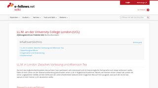 
                            5. LL.M. an der University College London (UCL) – e-fellows.net wiki