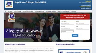 
                            2. Lloyd Law College Greater Noida - Admissionhelp.com
