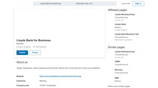 
                            10. Lloyds Bank for Business | LinkedIn