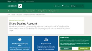 
                            11. Lloyds Bank - Share dealing account explained - Investments