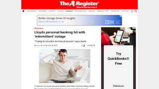 
                            6. Lloyds personal banking hit with 'intermittent' outage • The Register