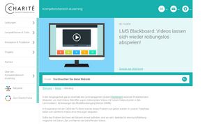 
                            8. LMS Blackboard: Videos lassen sich wieder reibungslos abspielen ...