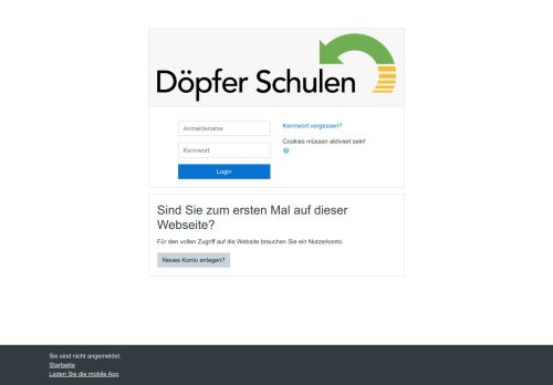 
                            7. LMS der Berufsfachschulen Döpfer: Login