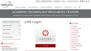 
                            6. LMS Login - Academic Technology Resources ... - Palomar College
