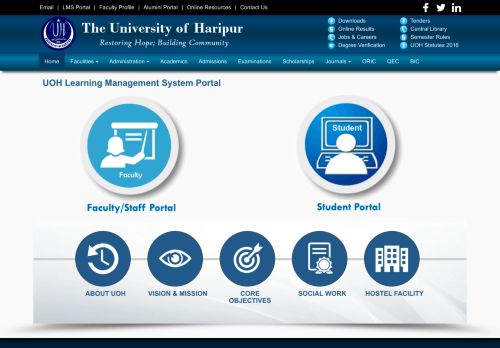 
                            1. LMS Portal - The University of Haripur