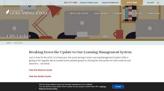 
                            3. LMS Update - Laurel Springs School