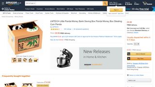 
                            13. LMTECH Little Panda Money Bank Saving Box Panda Money Box ...