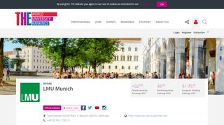 
                            9. LMU Munich World University Rankings | THE