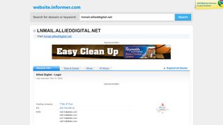 
                            2. lnmail.allieddigital.net at WI. Allied Digital - Login - Website Informer