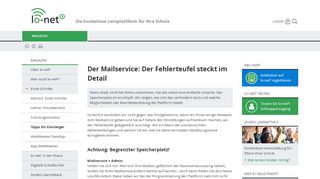 
                            7. lo-net² - Der Mailservice: Der Fehlerteufel steckt im Detail - Lo-net2