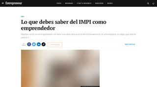 
                            13. Lo que debes saber del IMPI como emprendedor - Entrepreneur