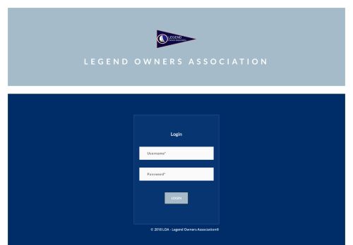 
                            10. LOA Login - Legend Owners Association