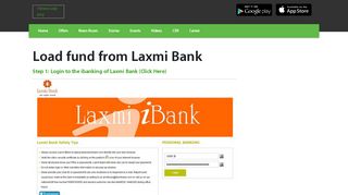 
                            7. Load fund from Laxmi Bank - eSewa