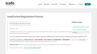 
                            9. LoadCentral Registration Process - ULOP