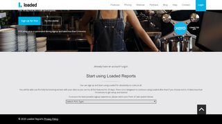 
                            3. Loaded Reports - New User Signup