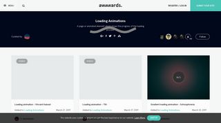 
                            5. Loading Animations - Awwwards