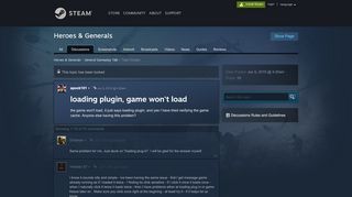 
                            5. loading plugin, game won't load :: Heroes & Generals General ...