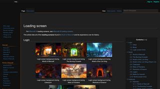
                            11. Loading screen - Wowpedia - Your wiki guide to the World of Warcraft
