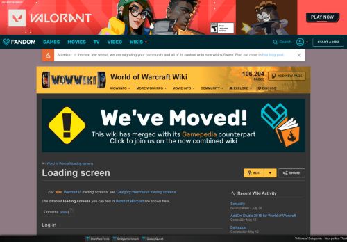 
                            9. Loading screen | WoWWiki | FANDOM powered by Wikia