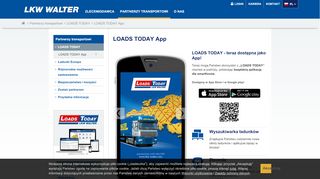 
                            4. LOADS TODAY - teraz dostępna jako App! - LKW WALTER