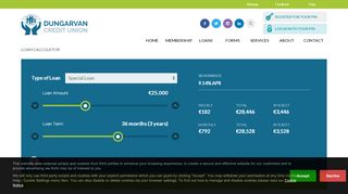 
                            3. Loan Calculator - Dungarvan Credit Union