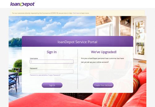 
                            2. loanDepot Service Portal loanDepot
