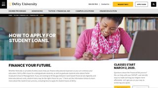 
                            1. Loans - DeVry University