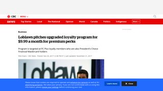 
                            12. Loblaws pitches upgraded loyalty program for $9.99 a month for ...