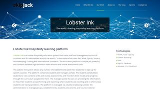 
                            5. Lobster Ink hospitality learning platform | Our Work | Skipjack | PHP ...