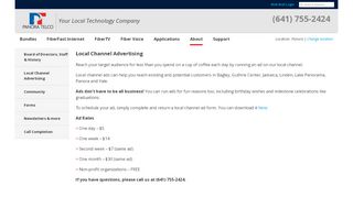 
                            3. Local Channel Advertising - Panora Telco