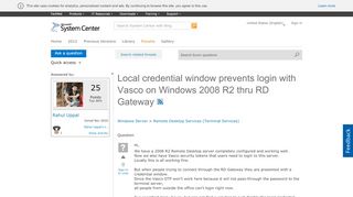 
                            11. Local credential window prevents login with Vasco on Windows 2008 ...