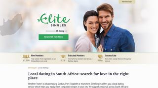 
                            3. Local dating in SA: Meet your match now | EliteSingles