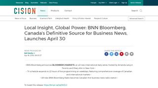 
                            13. Local Insight, Global Power: BNN Bloomberg, Canada's Definitive ...