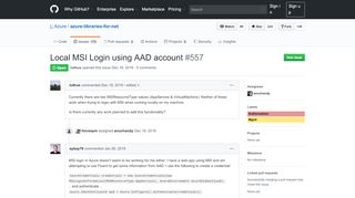 
                            9. Local MSI Login using AAD account · Issue #557 · Azure/azure ...