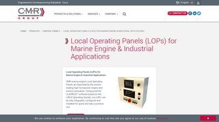 
                            12. Local Operating Panels (LOPs) for Marine Engine & Industrial ...