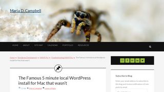 
                            7. Local WP and MAMP installation issues for Mac – Maria's Developer ...