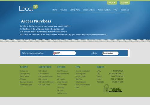 
                            7. Local03 > Access Numbers